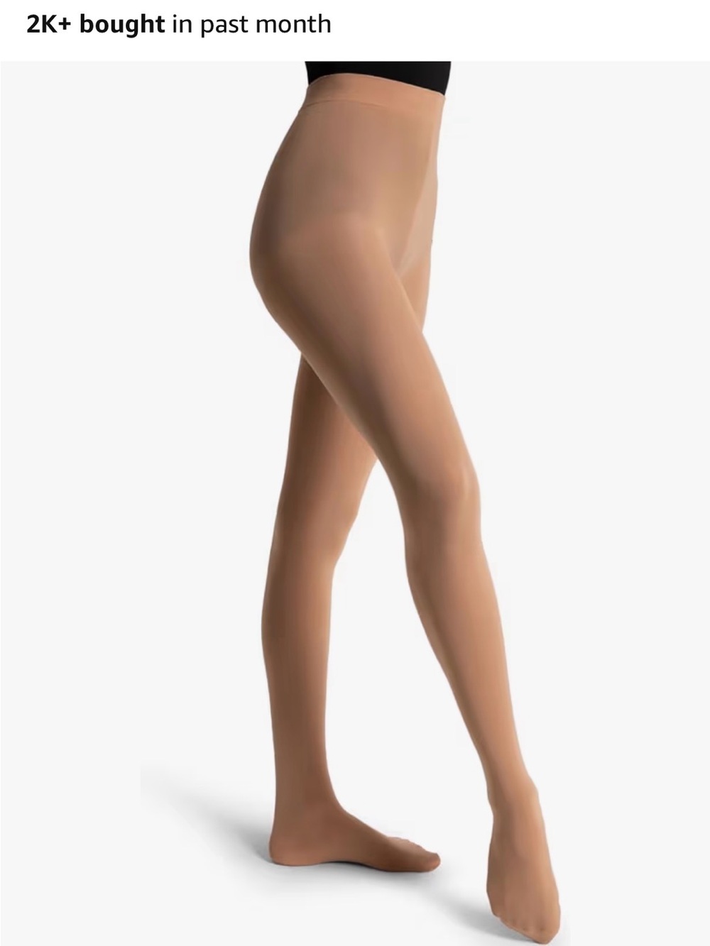 Capezio Ultra Soft Footed Tights - light suntan - Picture 5 of 5